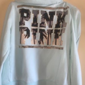 PINK zip up hoodie
